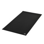 Podložka na ochranu podlahy fitness zariadenia PVC čierna 180x90x0