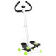 Stepper Fitness hojdačka Stepper s LCD obrazovkou a rukoväťou Domáci trenažér do 100 kg Oceľ ABS Zelená 55 x 44 x 108 cm