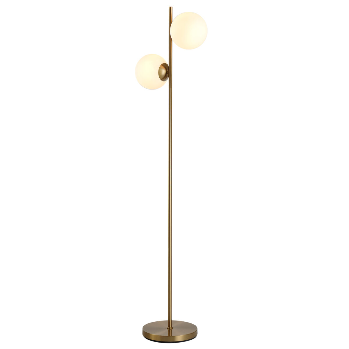 Stojacia lampa stojaca lampa stojaca lampa 2-dielne sklenené tienidlo