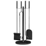 Outsunny Kaminbesteck Set 5-teilig Kaminzubehör mit Schaufel