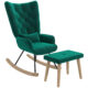HOMCOM Schaukelsessel mit Hocker