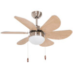 Stropný ventilátor s LED osvetlením 16W stropné svietidlo s ventilátorom