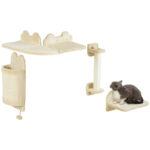 PawHut Katzen Kletterwand Set