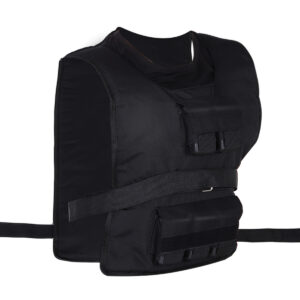 HOMCOM Trainingsweste 30 kg Gewichtsweste für Krafttraining verstellbar Oxford und Eisen Schwarz 36x52cm | Aosom.de